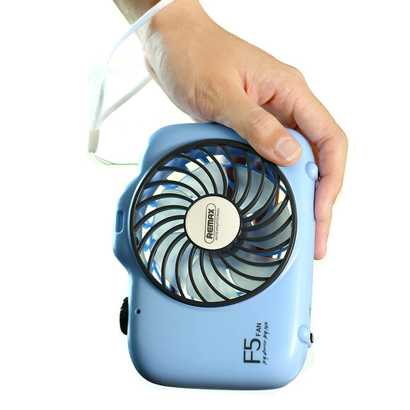 Remax Summer Rechargeable Hand-held Camera Shape Cooling Fan Portable USB Charge Ventilador