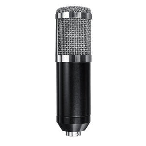 RODD Condenser Microphone Live Broadcast Mic Computer Karaoke Large Diaphragm with Bracket for Youtube