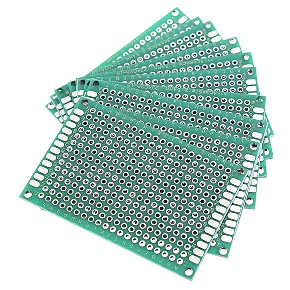 Geekcreit 10pcs 40x60mm FR-4 2.54mm Double Side Prototype PCB Printed Circuit Board