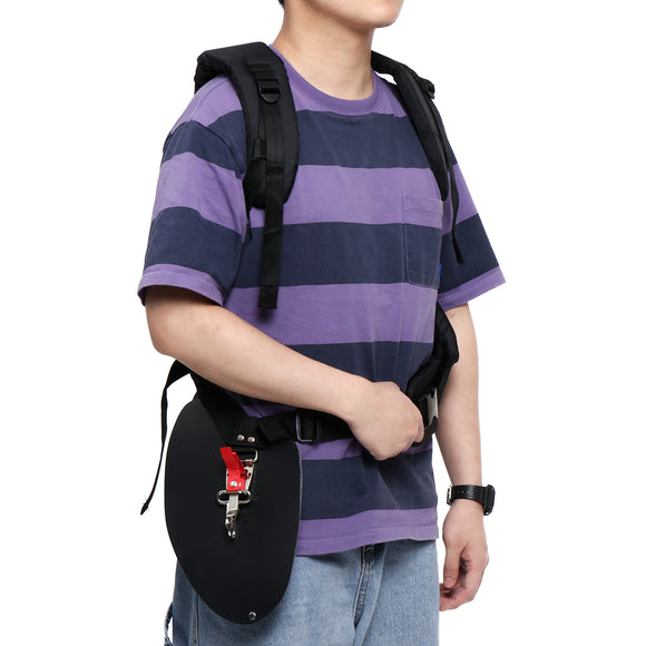 Trimmer Double Shoulder Support Strap Adjustable Nylon Belt Universal Black