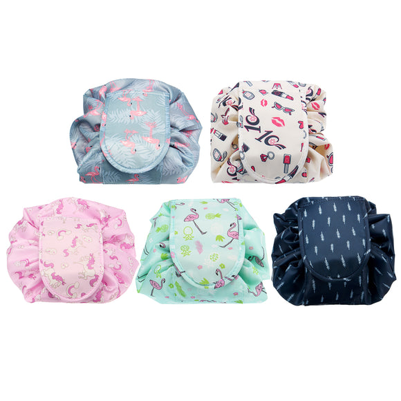 Outdoor Travel Portable Lazy Cosmetic Makeup Bag Drawstring Storage Bag Waterproof Pouch Organizer