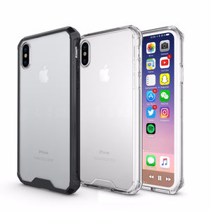 Armor Air Cushion Corners Acrylic Soft TPU Protective Case for iPhone X