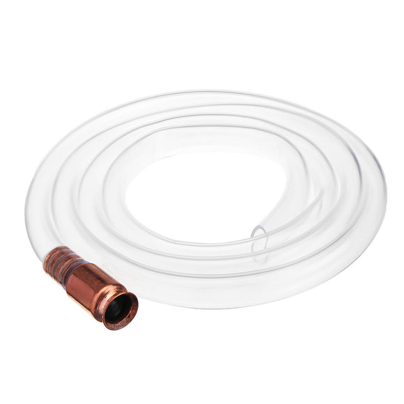 1.92M Jiggler Shaker Siphon Anti-Static Hose Fuel Hose Silicone Hose Self Priming Tubing Brass Tip