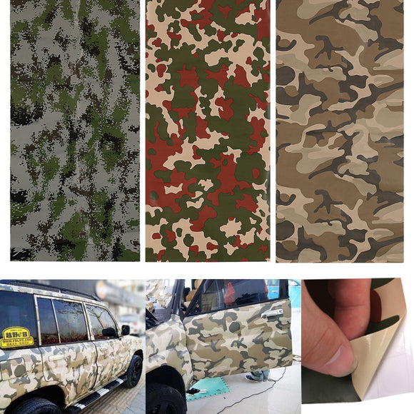 60x24 Inch Army Camo Camouflage Desert Vinyl Film Wrap Sticker Air Bubble Free
