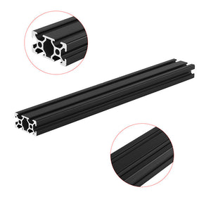 Machifit 300mm Length Black Anodized 2040 T-Slot Aluminum Profiles Extrusion Frame For CNC