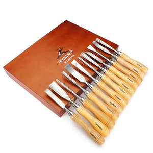 12pcs Carving Chisels Kit Wood Working Wood Carving Chisel Set