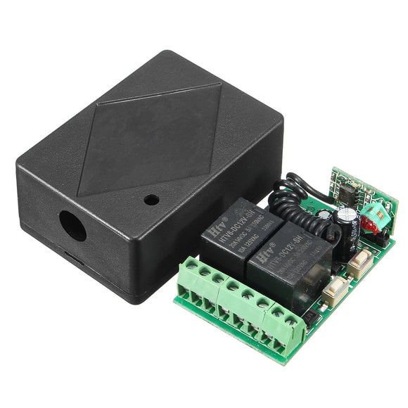 DC 12V 10A 2CH 315MHz Wireless Relay RF Remote Controller Receiver Independent Output