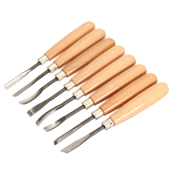 8 Pcs Wood Graver PM-B308 Carbon Steel Wood Carving Tools Knife Kit