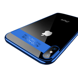 Bakeey Plating Transparent Soft TPU Protective Case For iPhone X