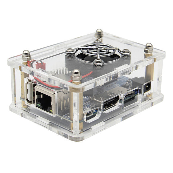 3-in-1 Orange Pi One  512MB H3 Quad-core Development Board + Acrylic Case + Cooling Fan Heat Sink