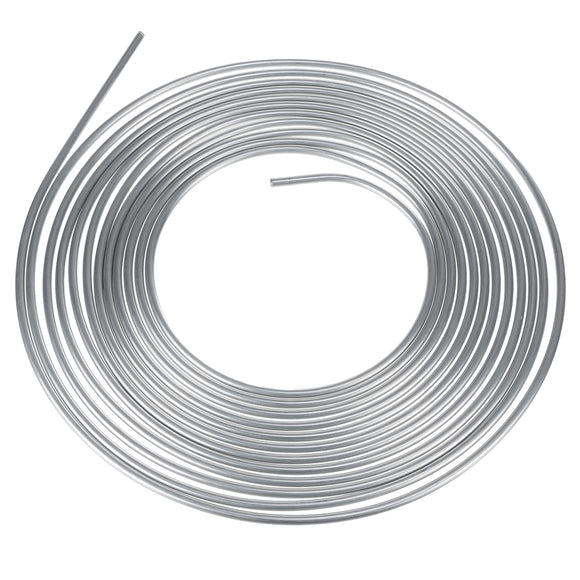 25 Foot Coil Roll Coil of 1/4 OD Steel Zinc Silver Brake Line Fuel Tubing Kit