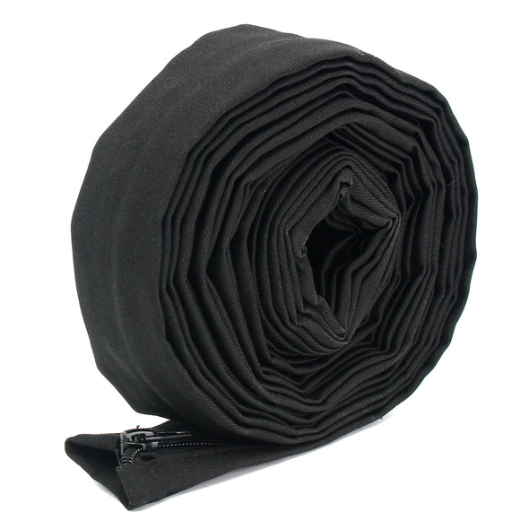 23ft Long 4inch Wide Black TIG Welding Torch Cable Cover Zipper Jacket Equipment