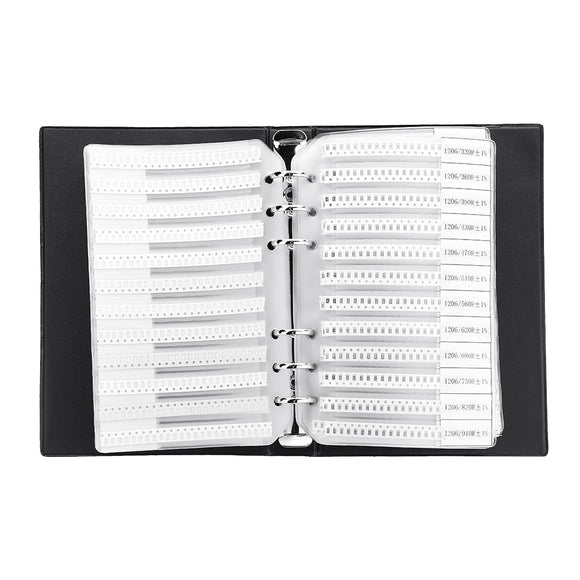 4250pcs 170 Values 1206 SMD Chip Resistor 0-10M 1% Assortment Kit Sample Book
