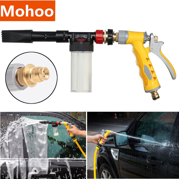 High Pressure Snow Foam Water Car Wash Spray Gun Cleaning Hose Pipe Lance 100ML
