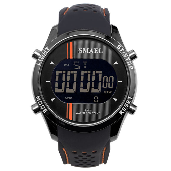SMAEL 1283 Digital Watch LED Men Sport Outdoor Silicone Strap Military Male Wrist Watch
