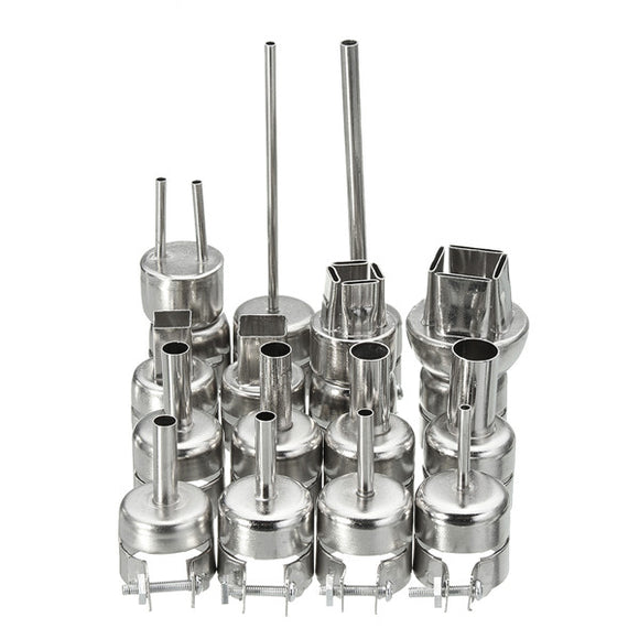 15pcs 852 850 Nozzle Hot Air Stations Gun Rework BGA Nozzle For Soldering Station