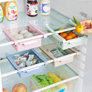 Honana CF-BK010 Refrigerator Fridge Drawer Storage Rack Freezer Desk Shelf Holder Kitchen Organizer