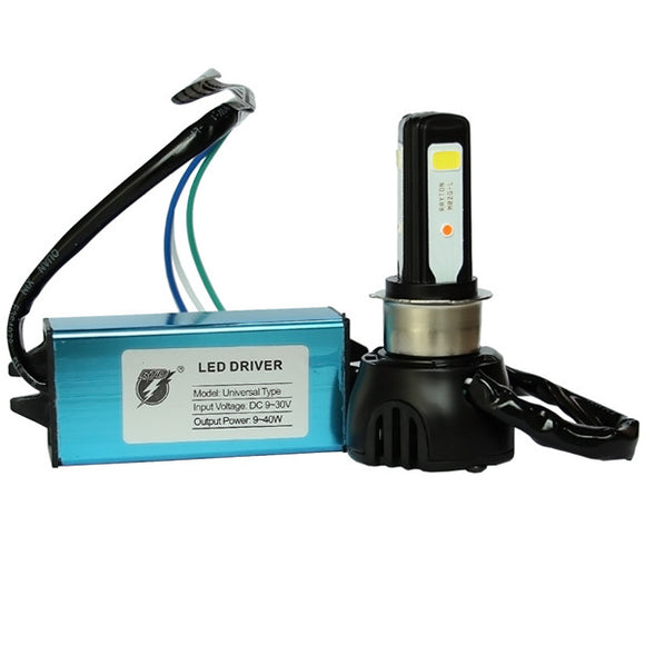 H6 H4 LED 40W IP67 4400LM 9/36V COB Motorcycle Headlight Motor Light Bulb
