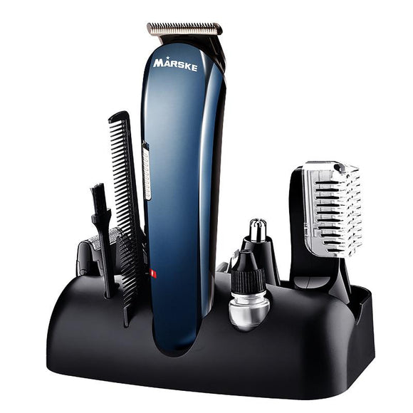 MARSKE 5 in 1 Multifunctional Electric Hair Clipper Nose Hair Trimmer Beard Rechargeable Epilator