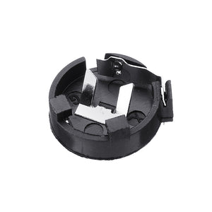 10pcs CR1220 Battery Holder In-line Button Battery Cell Sockets Case Black Plastic Housing