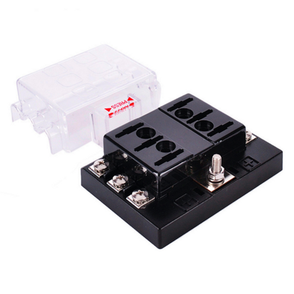 HS-06KW 6 Way DC 32V Circuit Car Fuse Box Set Boat Automotive Auto Blade Fuse Holder