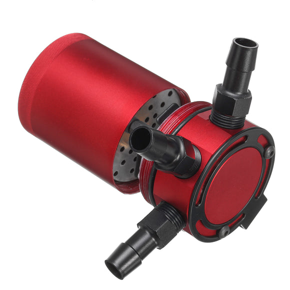 Universal 3-Port Oil Catch/Can/Tank/Reservoir Air-Oil Separator Racing Baffled Engine