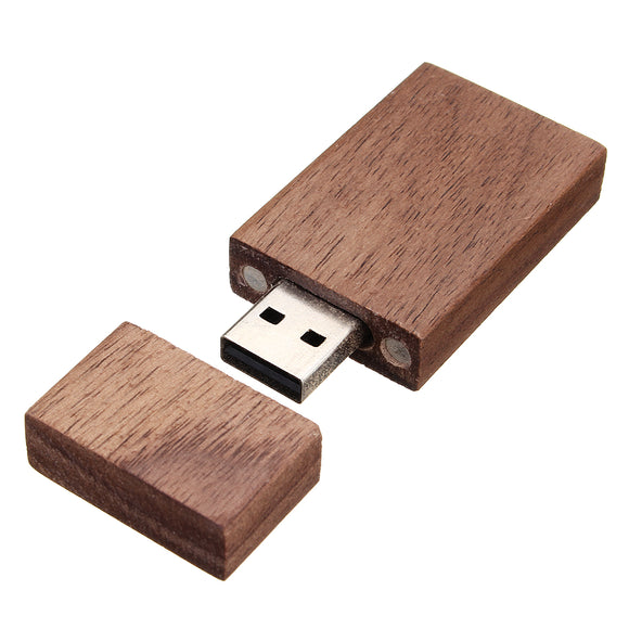 Walnut Wood 16GB USB 2.0 Flash Drive With Wood Box For Laptop Notebook Computer