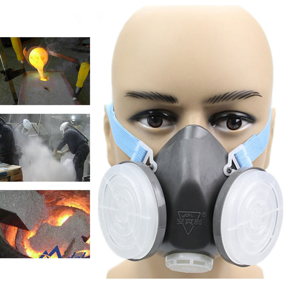Anti Dust Respirator Gas Safety Half Face Mask Filter Chemical Spray Painting Tool