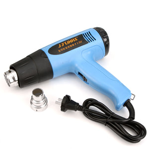 1800W AC220V LCD Digital Hot Air Heat Gun 100-600 Adjustable Temperature Nozzle