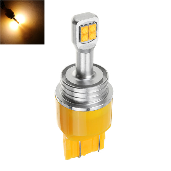 1PCS T20 7443 7440 LED Car Turn Signal Lights Reversing Tail Bulb Lamp 40W 850LM Yellow