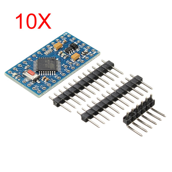 10Pcs Pro Mini ATMEGA328P 3.3V 8M Interactive Media Upgrade Version For Arduino