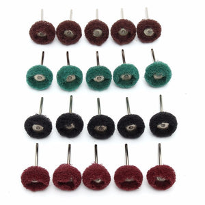 20pcs 25mm Abrasive Wheel Grinding Buffing Polishing Wheel Set For Rotary Tool