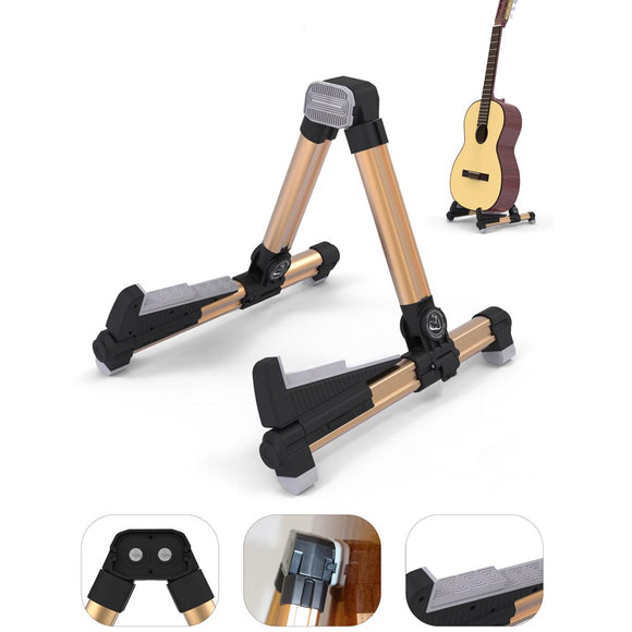 Galux GS-200 Folding Metal Guitar Stand for Acoustic Electric Classical Bass Guitar Violin