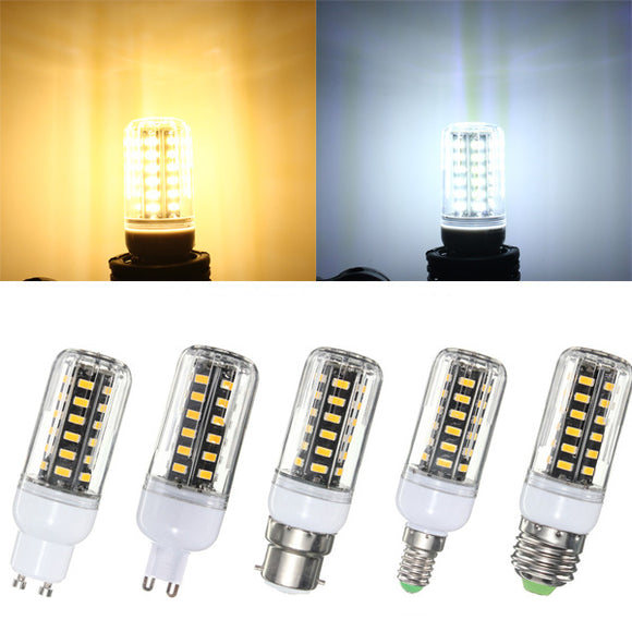 G9 E14 B22 GU10 E27 LED 5W 42 SMD 5733 LED White Warm White Cover Corn LED Bulb Light AC 220V