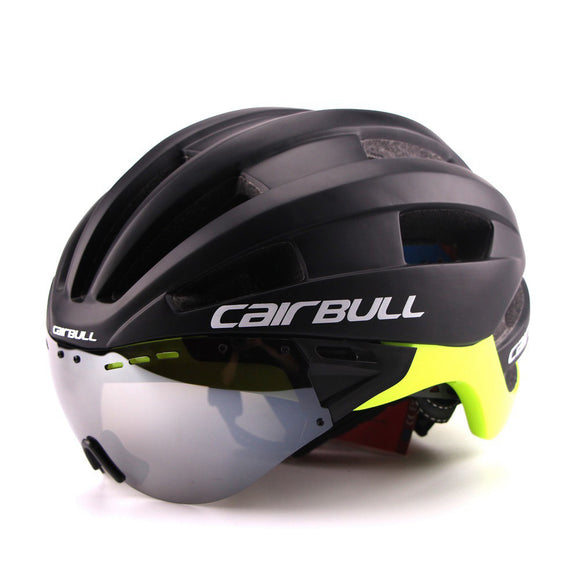 CAIRBULL-04 58-62cm Cycling Helmets Detachable Ventilation Goggles Road Bike Helmet MTB