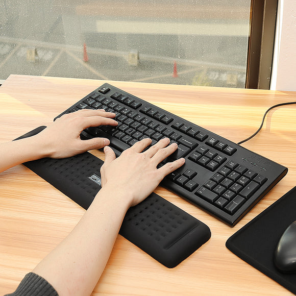 440mm*110mm Anti-Slip Wrist Rest Mouse Pad For 104 Keys Keyboard For Desktop Mechanical Keyboard