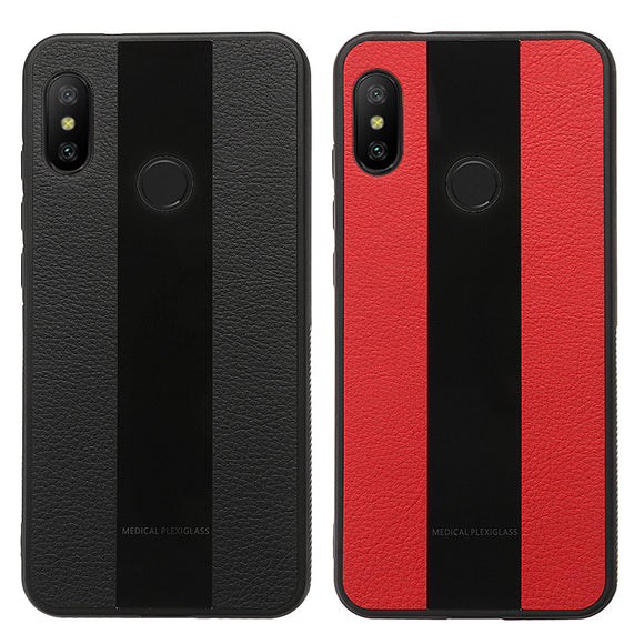 Bakeey Luxury Shockproof PU Leather + Soft TPU Back Cover Protective Case for Xiaomi Redmi Note 6 Pro