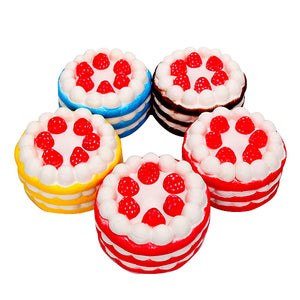 10cm Jumbo Squishy Strawberry Cake Pink Yellow Red Coffee Slow Rising Collection Gift Decor Toy