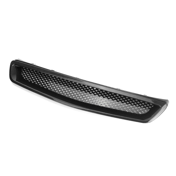 JDM EK T-R Style Front Hood Mesh Grill Grille Carbon Fiber Look For Honda Civic 1999-2000