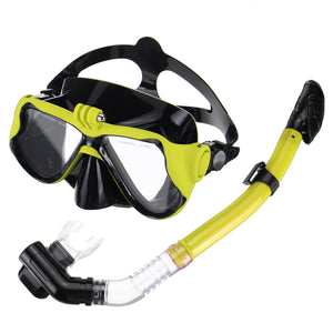 Full Face Diving Mask Snorkel Scuba Swimming Dry Snorkeling Set Free Breath