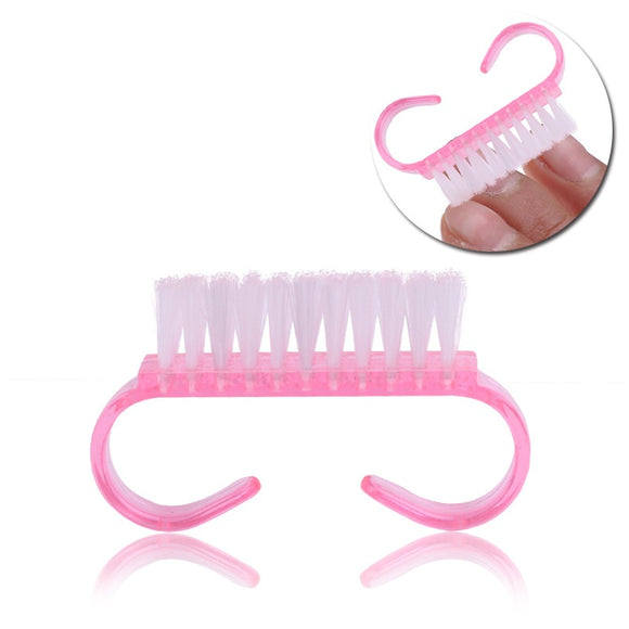 1 Pcs Plastic Nail Dust Clean Cleaning Brush Pedicure Round Head Cleaning Brush Nail Accesories Tool