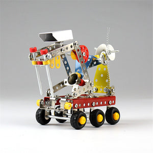 MoFun Metal Blocks Toy Space Planet Rover Science Fiction Series Model DIY Toys 189 PCS With Tools