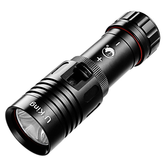 U King ZQ-X960 XM-L2 1200LM Stepless Dimming Diving LED Flashlight