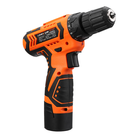 Lomvum12V Lium-ion Multifunctional Electric Hand Drill Rotary Power Drill Driver Set Variable Speed