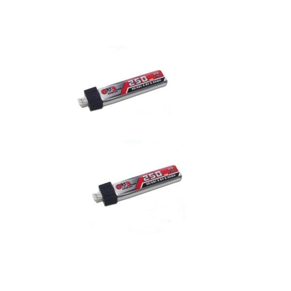 2PCS GAONENG 250mAh 1S 3.8V 30C/60C HV 4.35V Lipo Battery With PH2.0 Plug for RC Drone