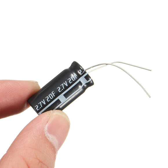 25mmX12mm 2.7V 20F Cylindrical Super Farad Capacitance High Power Capacitor