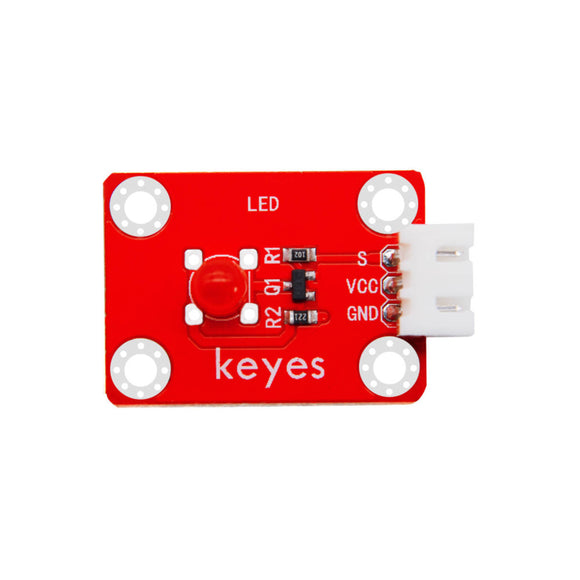 Keyes Brick Red LED Module(Pad hole) Anti-reverse Plug White Terminal for Arduino