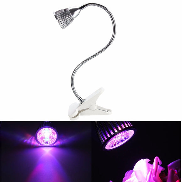 5W LED Hydroponic Grow Light Clip Flexible Full Spectrum Indoor Plant Veg