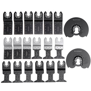 20pcs Oscillating Multitool Saw Blade Cutting Grinding Sanding Polishing Set