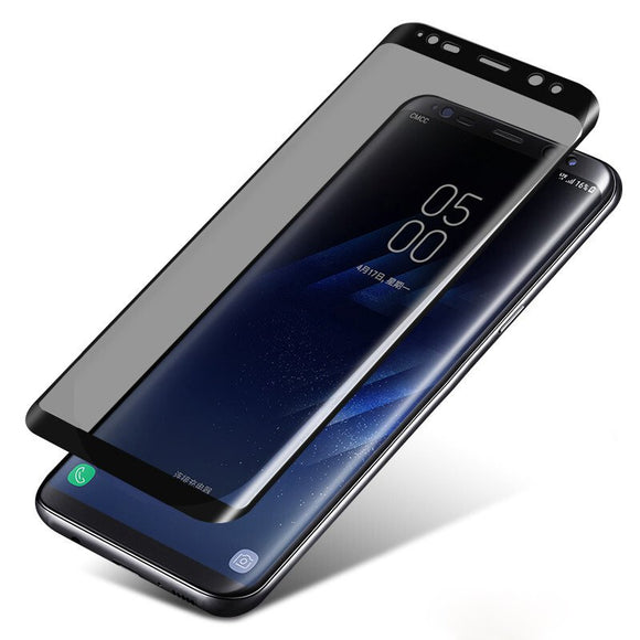 3D Curved Edge Anti Spy Tempered Glass Film For Samsung S8 Plus